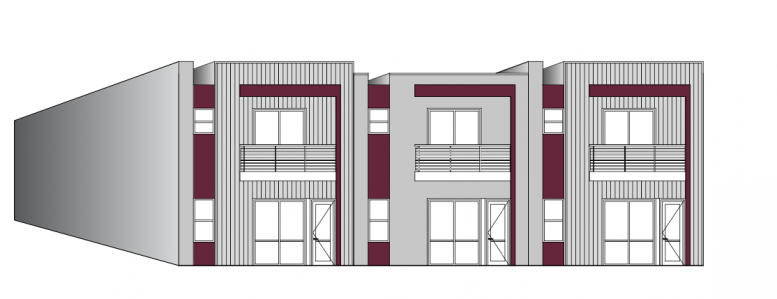 Conceptual rendering of proposed development
