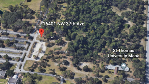 The future site of St. Thomas University's new dormitory