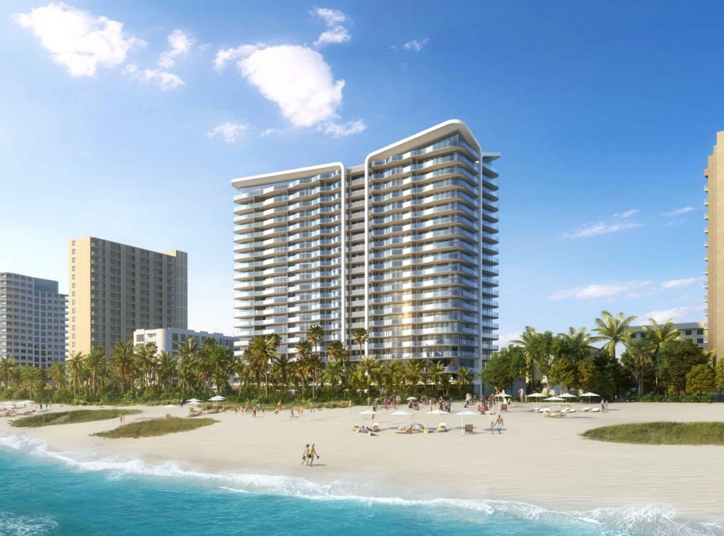 900 N Ocean Blvd. Designed by Arquitectonica.