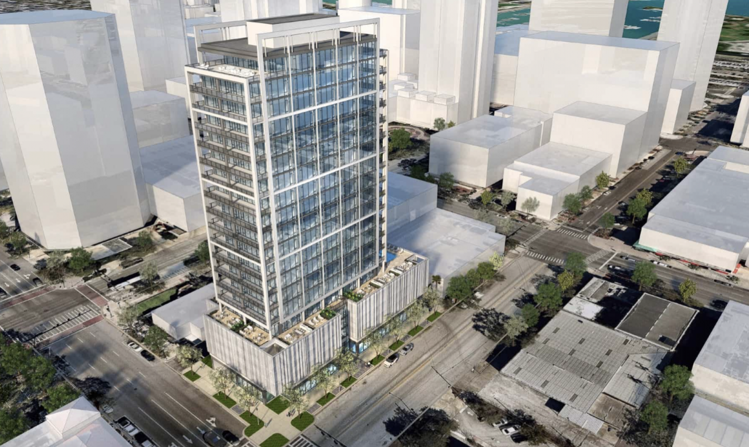 Blake Tower. Designed by Antunovich Associates.