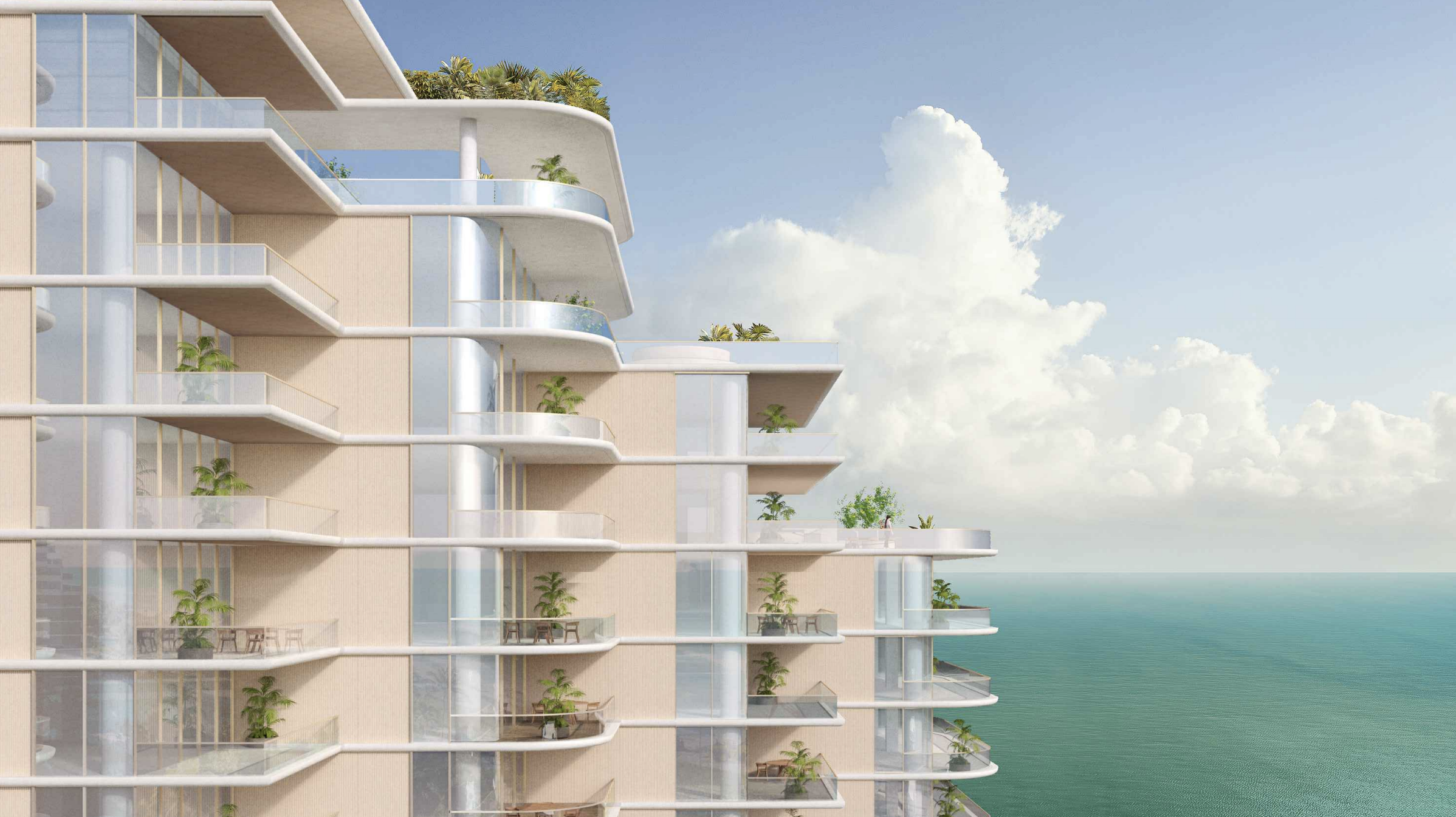 Balcony View. 5333 Collins Avenue. Designed by OMA New York.